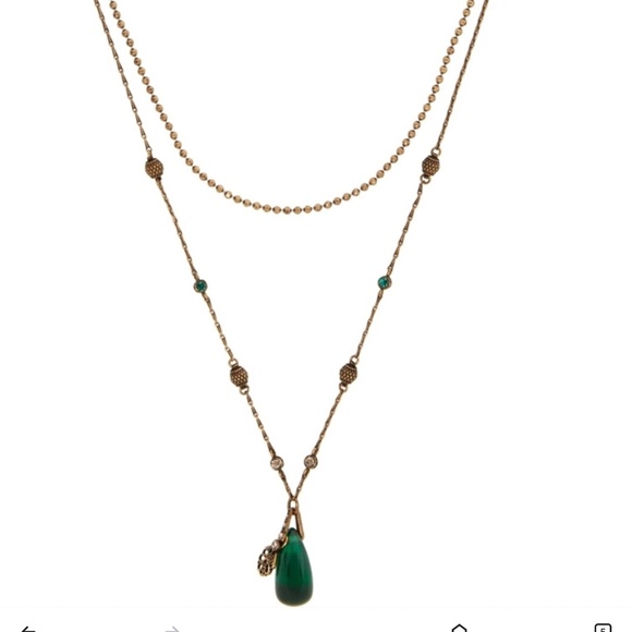 Alexander McQueen Gold Seal Signature Double Layer Necklace - Picture 2 of 6